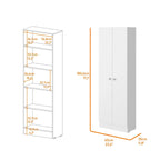 Armoire à linge autoportante à 5 étagères, 23,6 po L x 71,1 po H