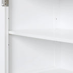 Armoire à linge de 33 cm (L) x 51 cm (P) x 173 cm (H) avec deux tiroirs de tailles différentes et une étagère réglable