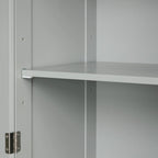 Armoire à linge de 33 cm (L) x 51 cm (P) x 173 cm (H) avec deux tiroirs de tailles différentes et une étagère réglable