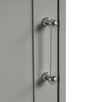 Armoire à linge de 33 cm (L) x 51 cm (P) x 173 cm (H) avec deux tiroirs de tailles différentes et une étagère réglable