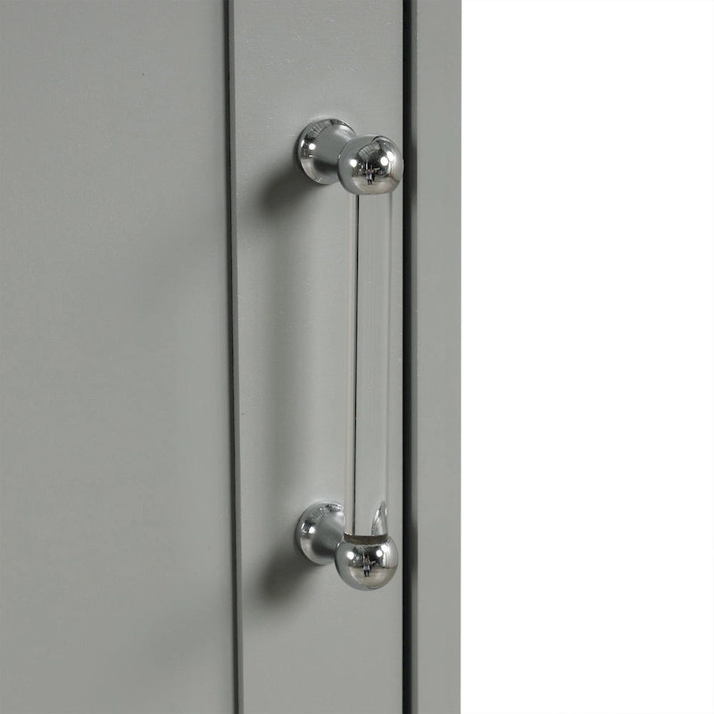 Armoire à linge de 33 cm (L) x 51 cm (P) x 173 cm (H) avec deux tiroirs de tailles différentes et une étagère réglable