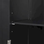 Armoire à linge de 33 cm (L) x 51 cm (P) x 173 cm (H) avec deux tiroirs de tailles différentes et une étagère réglable