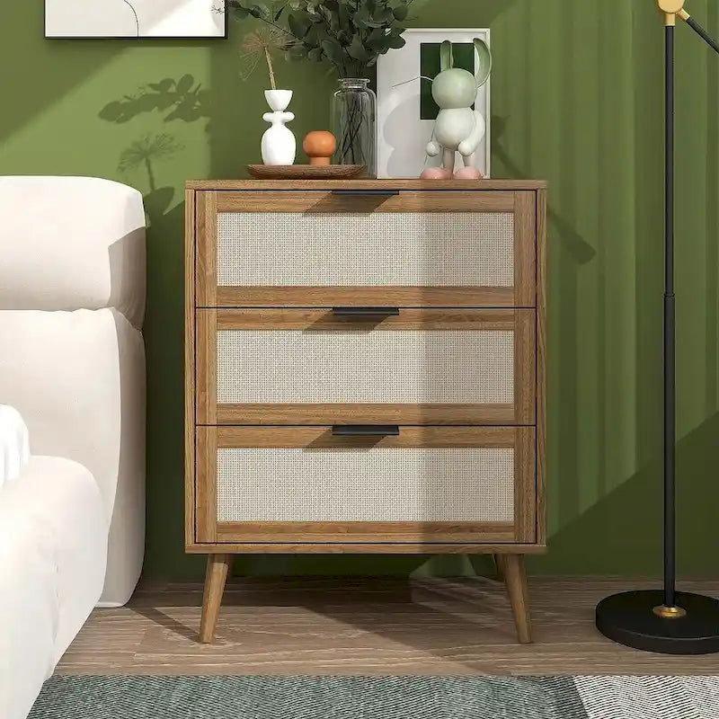 Table de chevet moderne à 3 tiroirs pour chambre ou salon - Non disponible