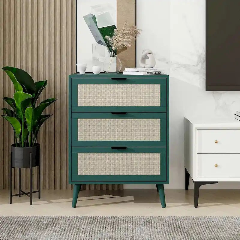 Table de chevet moderne à 3 tiroirs pour chambre ou salon - Non disponible