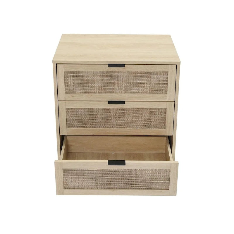 Table de chevet moderne à 3 tiroirs pour chambre ou salon - Non disponible