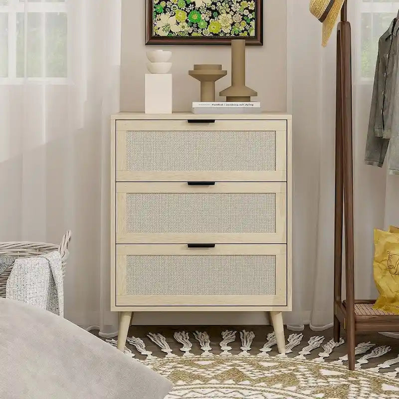 Table de chevet moderne à 3 tiroirs pour chambre ou salon - Non disponible