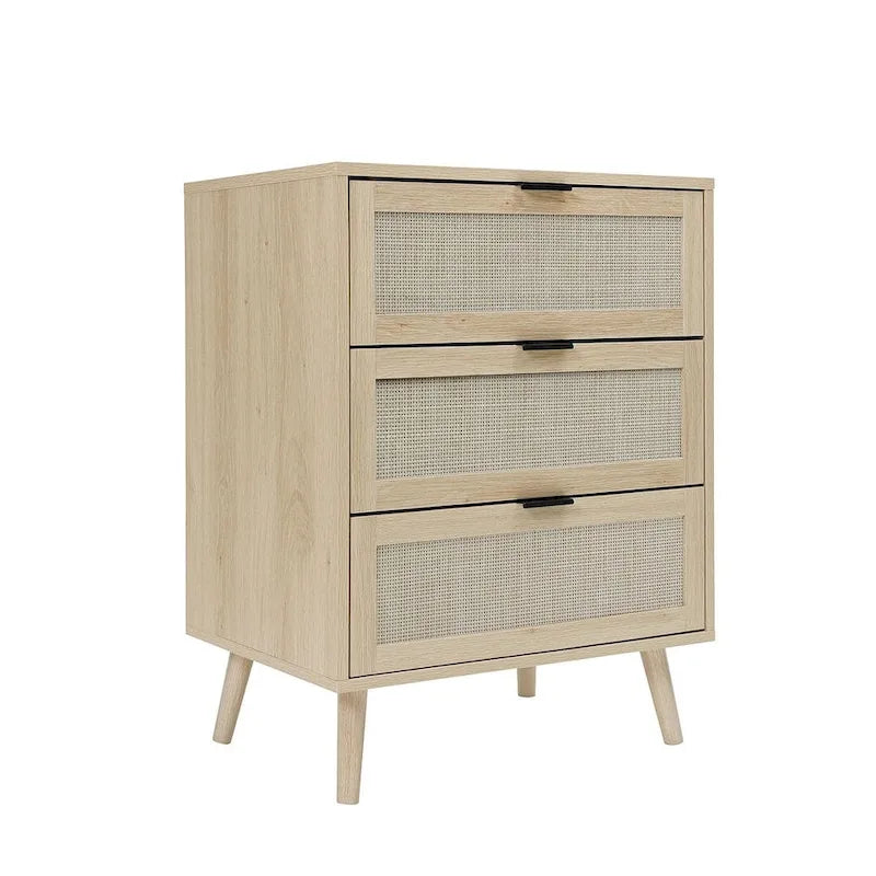 Table de chevet moderne à 3 tiroirs pour chambre ou salon - Non disponible