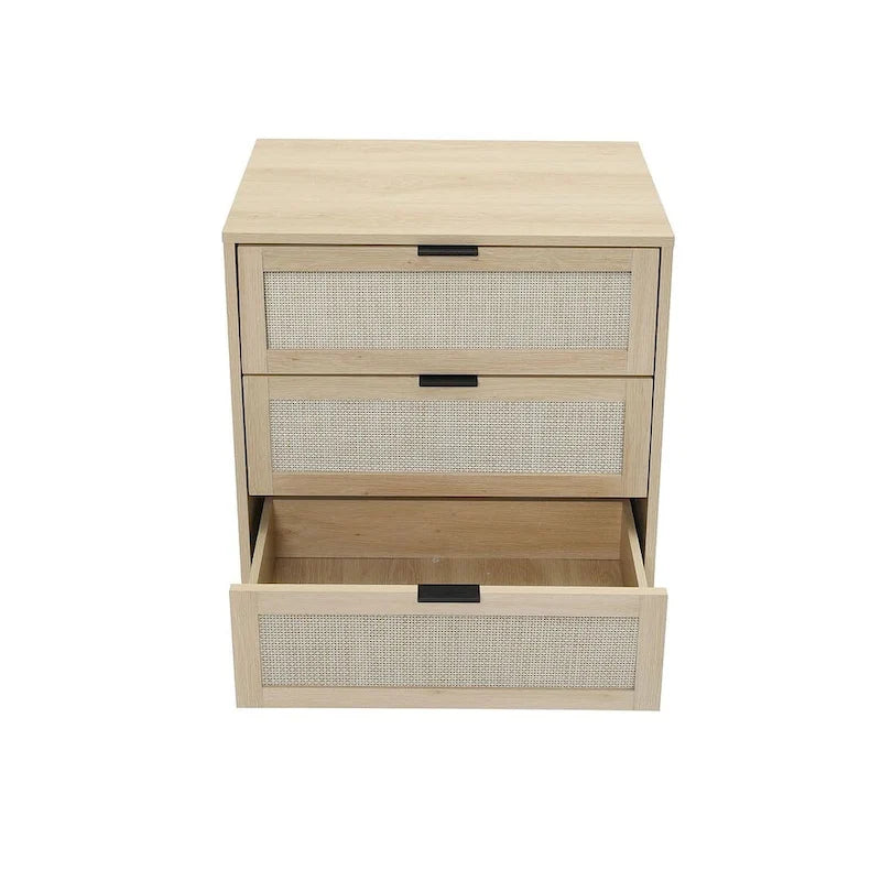 Table de chevet moderne à 3 tiroirs pour chambre ou salon - Non disponible