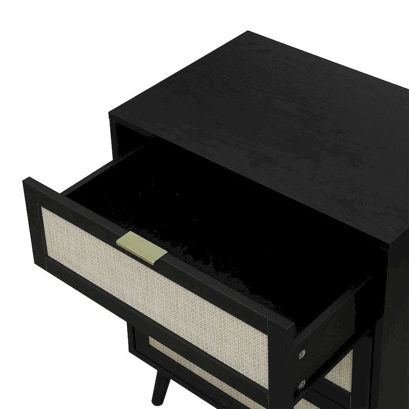 Table de chevet moderne à 3 tiroirs pour chambre ou salon - Non disponible