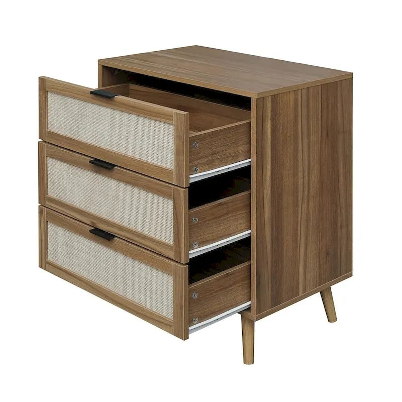 Table de chevet moderne à 3 tiroirs pour chambre ou salon - Non disponible