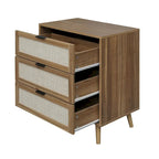 Table de chevet moderne à 3 tiroirs pour chambre ou salon - Non disponible