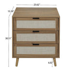 Table de chevet moderne à 3 tiroirs pour chambre ou salon - Non disponible