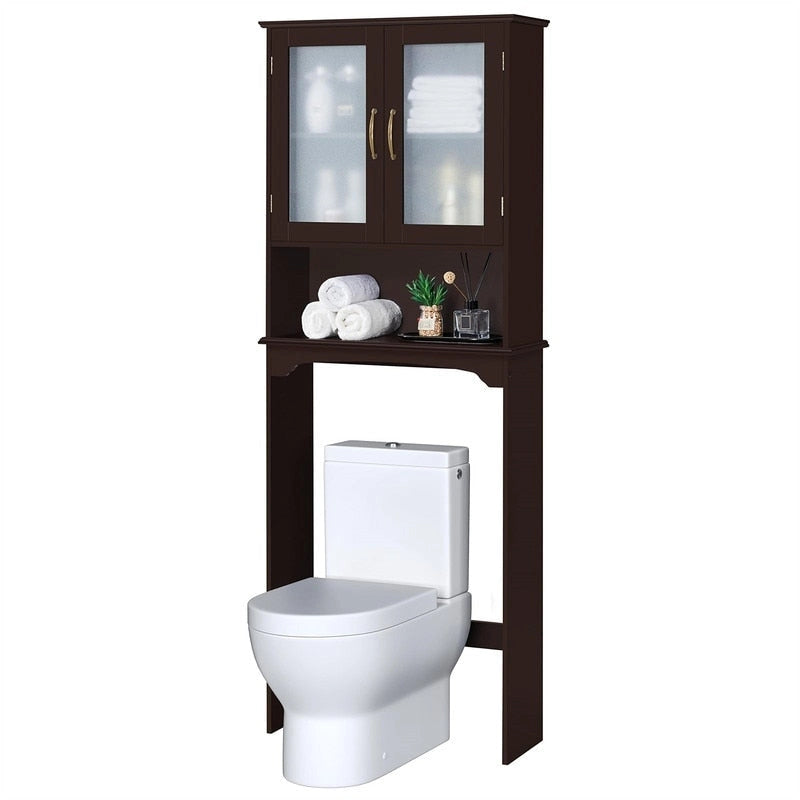 Armoire de rangement à installer au-dessus des toilettes - 9 cm (P) x 25 cm (L) x 66 cm (H)