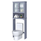 Armoire de rangement à installer au-dessus des toilettes - 9 cm (P) x 25 cm (L) x 66 cm (H)