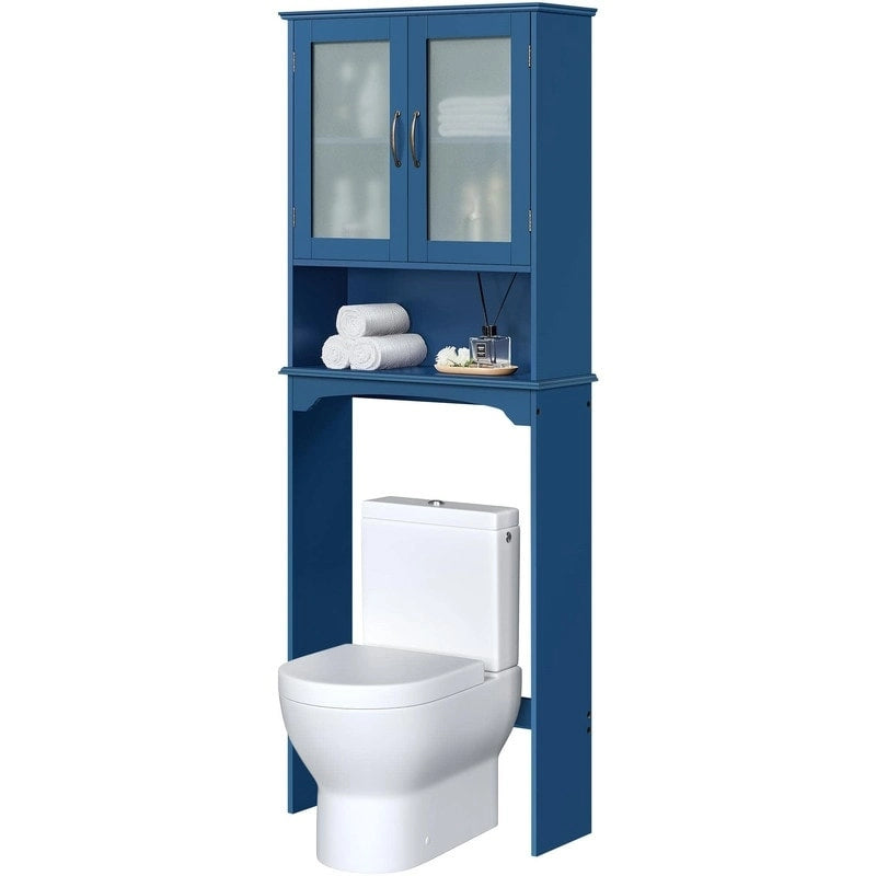 Armoire de rangement à installer au-dessus des toilettes - 9 cm (P) x 25 cm (L) x 66 cm (H)