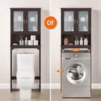 Armoire de rangement à installer au-dessus des toilettes - 9 cm (P) x 25 cm (L) x 66 cm (H)