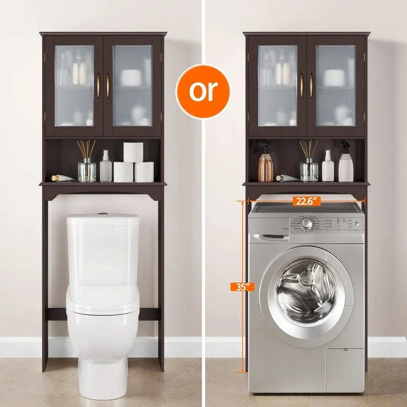 Armoire de rangement à installer au-dessus des toilettes - 9 cm (P) x 25 cm (L) x 66 cm (H)