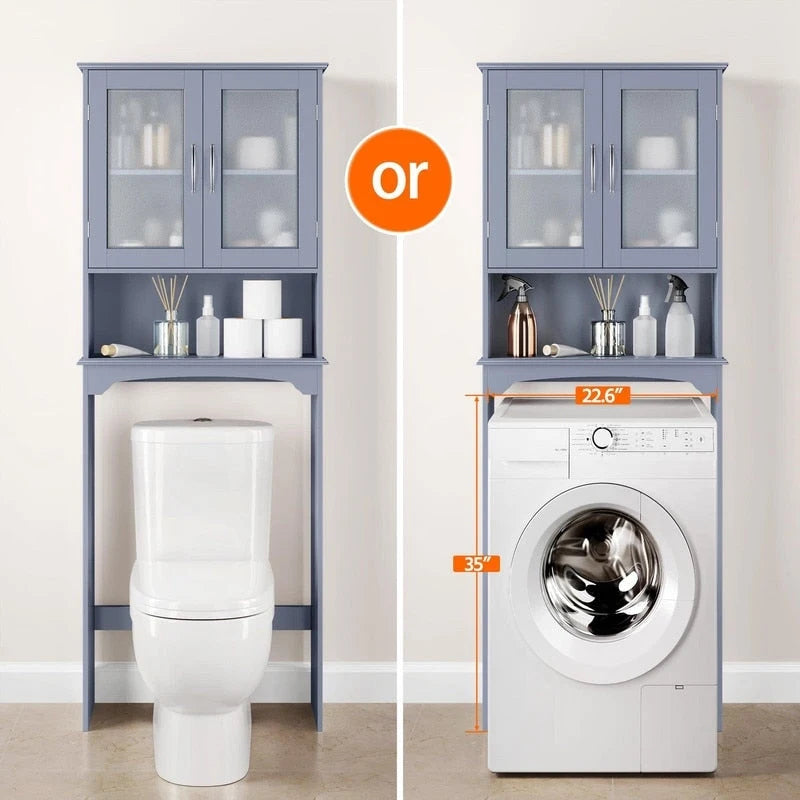 Armoire de rangement à installer au-dessus des toilettes - 9 cm (P) x 25 cm (L) x 66 cm (H)