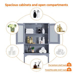 Armoire de rangement à installer au-dessus des toilettes - 9 cm (P) x 25 cm (L) x 66 cm (H)