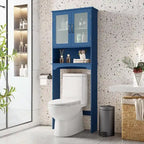 Armoire de rangement à installer au-dessus des toilettes - 9 cm (P) x 25 cm (L) x 66 cm (H)