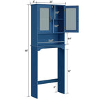 Armoire de rangement à installer au-dessus des toilettes - 9 cm (P) x 25 cm (L) x 66 cm (H)
