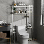 Grand meuble de rangement au-dessus des toilettes, étagère pour machine à laver, organisateur