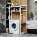Grand meuble de rangement au-dessus des toilettes, étagère pour machine à laver, organisateur
