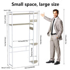 Grand meuble de rangement au-dessus des toilettes, étagère pour machine à laver, organisateur