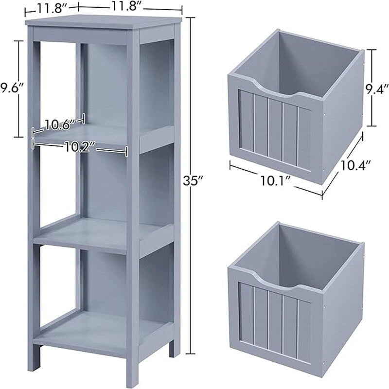 Meuble bas de salle de bain - 11,8 cm (P) x 11,8 cm (L) x 35 cm (H)