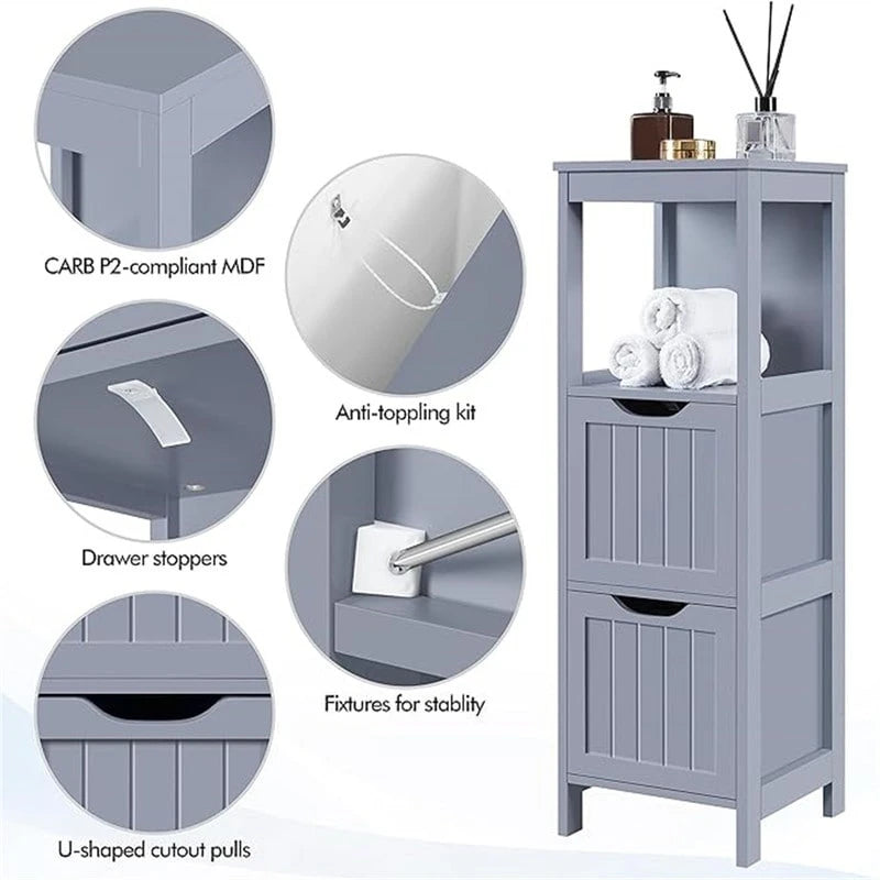 Meuble bas de salle de bain - 11,8 cm (P) x 11,8 cm (L) x 35 cm (H)
