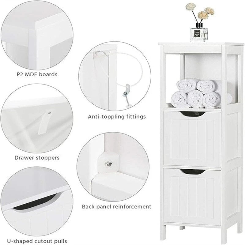 Meuble bas de salle de bain - 11,8 cm (P) x 11,8 cm (L) x 35 cm (H)