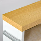 Meuble de salle de bain fin à roulettes, organisateur de rangement pour chambre ou salon, blanc