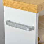Meuble de salle de bain fin à roulettes, organisateur de rangement pour chambre ou salon, blanc