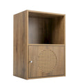 Armoire de rangement pour salle de bain, petite armoire de rangement, casier en rotin, armoire à une porte