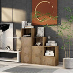 Armoire de rangement pour salle de bain, petite armoire de rangement, casier en rotin, armoire à une porte