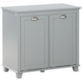 Armoire de rangement pour linge basculante, organisateur de salle de bain avec panier à linge basculant à deux compartiments