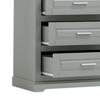 Armoire de rangement haute minimaliste standard autoportante pour salle de bain, avec un placard et 3 tiroirs