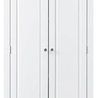 Armoire de rangement haute minimaliste standard autoportante pour salle de bain, avec un placard et 3 tiroirs