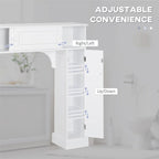 Meuble de salle de bain à poser au-dessus des toilettes, meuble de rangement de salle de bain autoportant