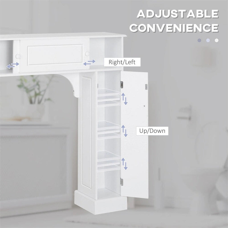 Meuble de salle de bain à poser au-dessus des toilettes, meuble de rangement de salle de bain autoportant