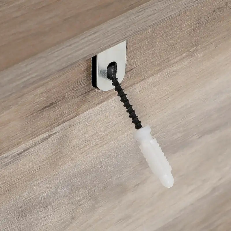 Armoire de rangement Moasis 58 pouces de haut pour salle de bain, avec portes et étagères