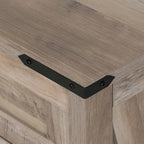 Armoire de rangement Moasis 58 pouces de haut pour salle de bain, avec portes et étagères