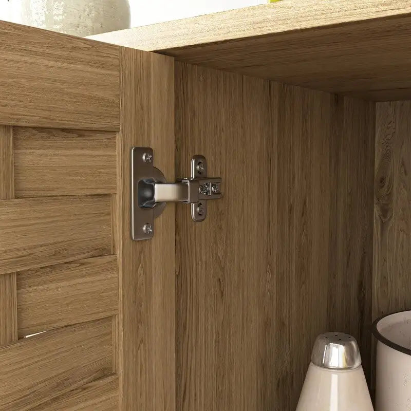 Buffet/meuble de rangement style ferme avec étagère réglable pour cuisine, salle de bain, entrée - 3 portes