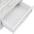 Armoire de rangement haute à deux tiroirs pour salle de bain/bureau - 24 x 62,5