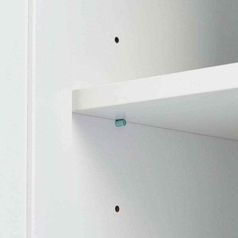 Armoire de rangement de 70 cm de haut avec portes et trois tiroirs pour salle de bain/bureau