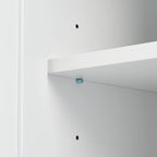 Armoire de rangement de 70 cm de haut avec portes et trois tiroirs pour salle de bain/bureau