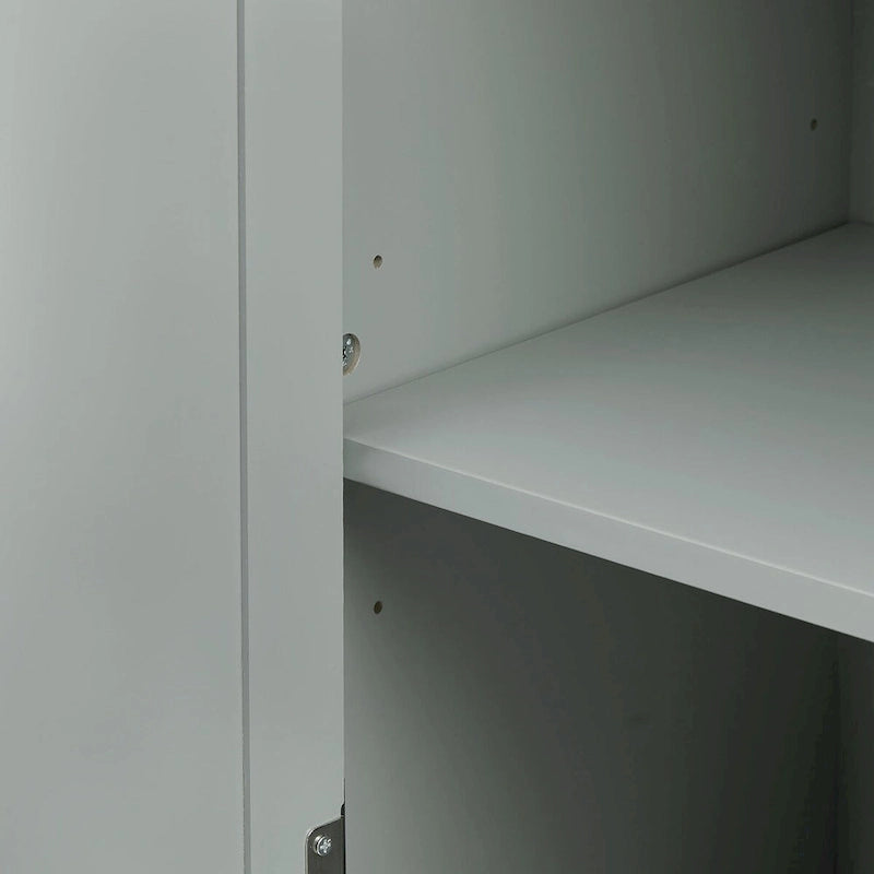 Armoire de rangement de 70 cm de haut avec portes et trois tiroirs pour salle de bain/bureau