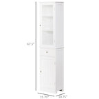 Armoire de rangement étroite pour salle de bain, armoire haute pour salle de bain, colonne à linge étroite
