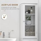 Armoire de rangement étroite pour salle de bain, armoire haute pour salle de bain, colonne à linge étroite