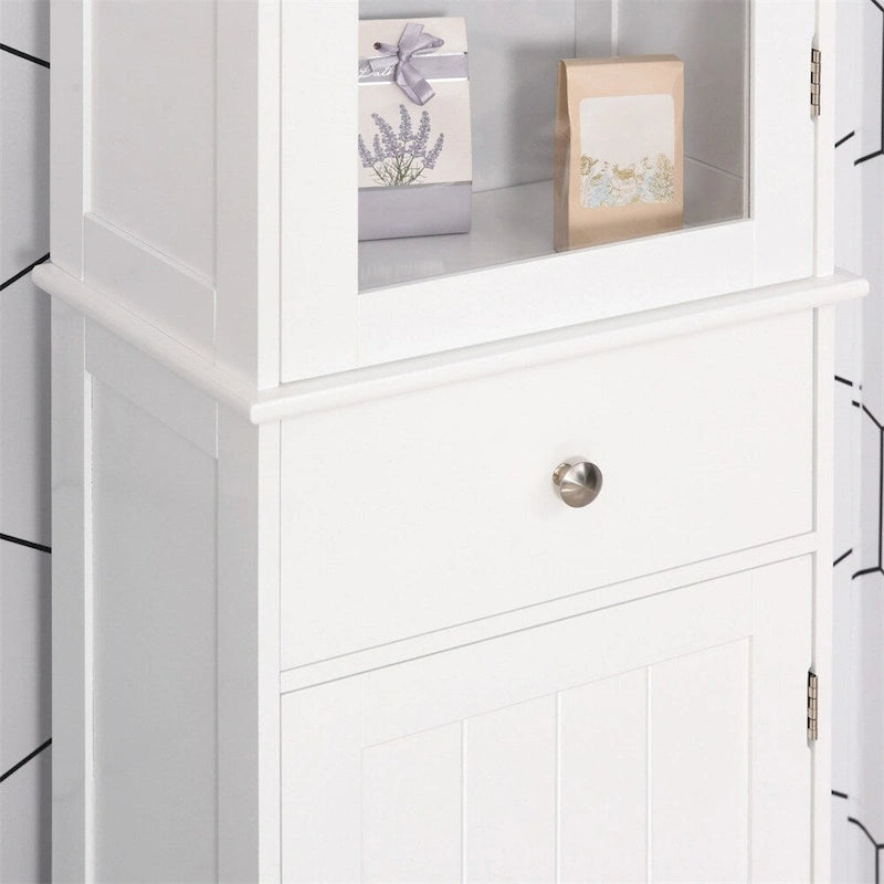 Armoire de rangement étroite pour salle de bain, armoire haute pour salle de bain, colonne à linge étroite